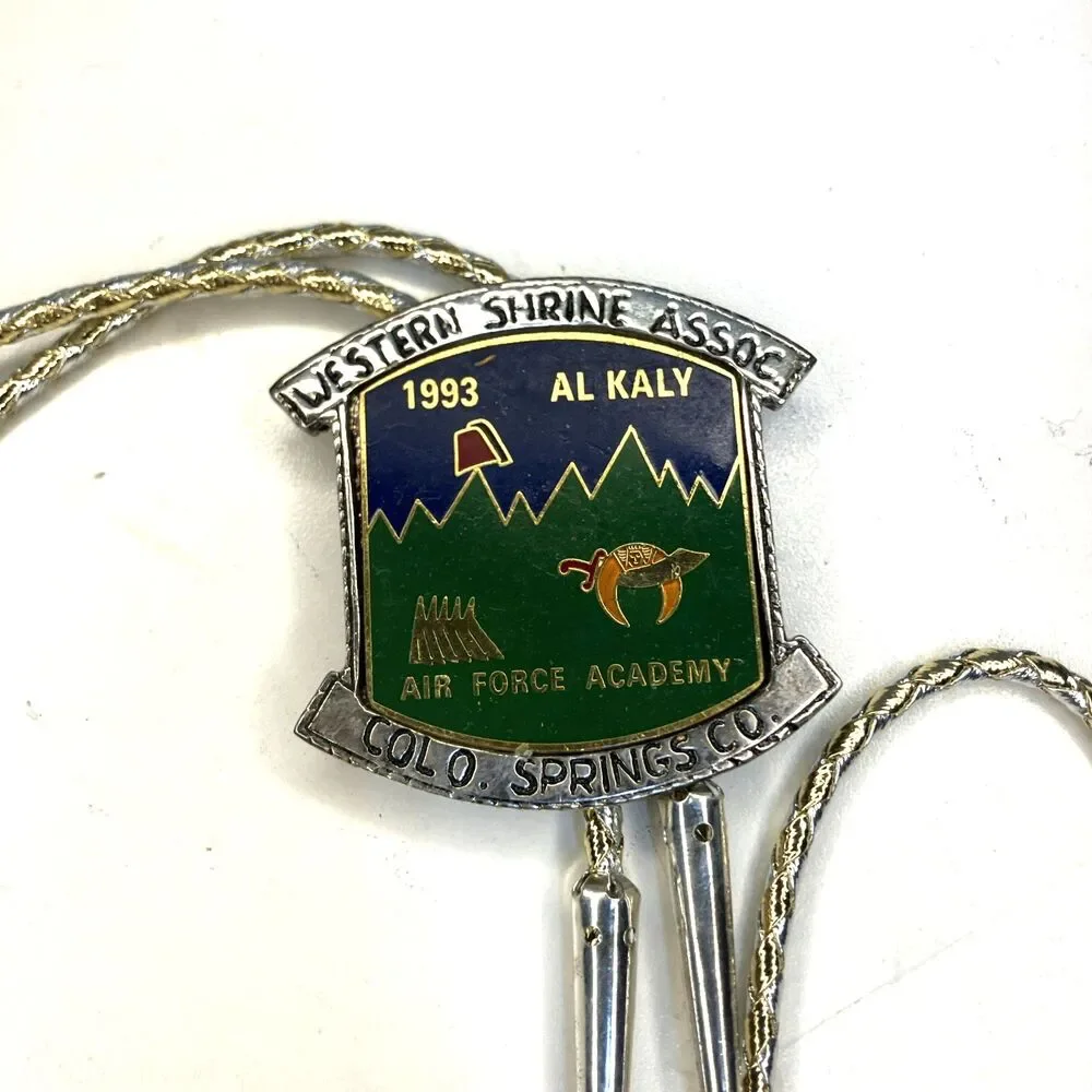 VTG 1993 Bolo Tie Al Kaly Are Force Academy Col Springs